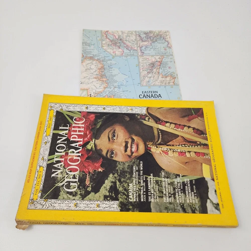National Geographic Magazine‎ May 1967 No  Insert